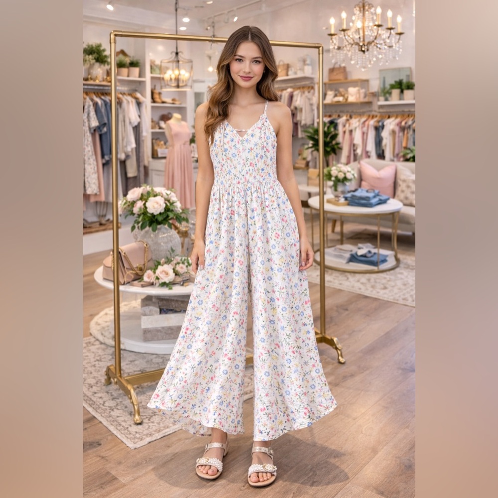 Arizona Halter Neck Sleeveless Juniors Jumpsuit